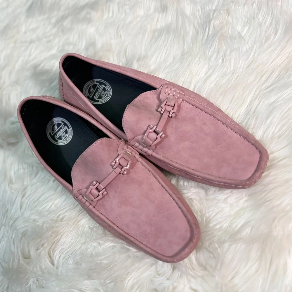 NWOT [J°S. A. Bank] Pink Bow Tie & Shoe Bundle | HoCo + Prom | Mens Loafers 10.5 - Picture 3 of 16